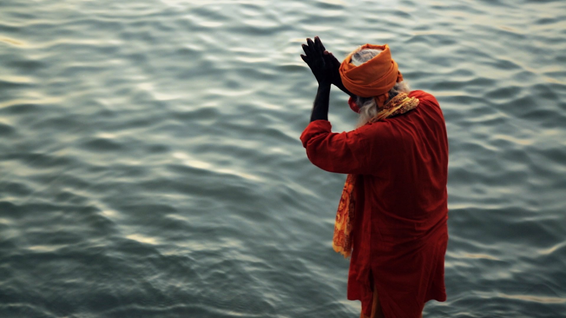 A prayer by the water â€” the ghats of Varanasi. â€” Uttar Pradesh Â· Oct 2017